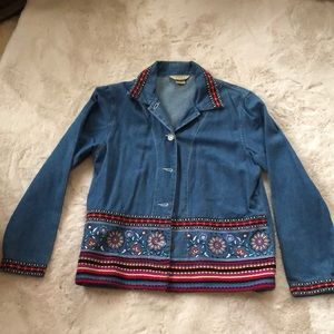 Teddi denim button up jacket